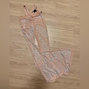 RESERVED Rhinestone flare pants